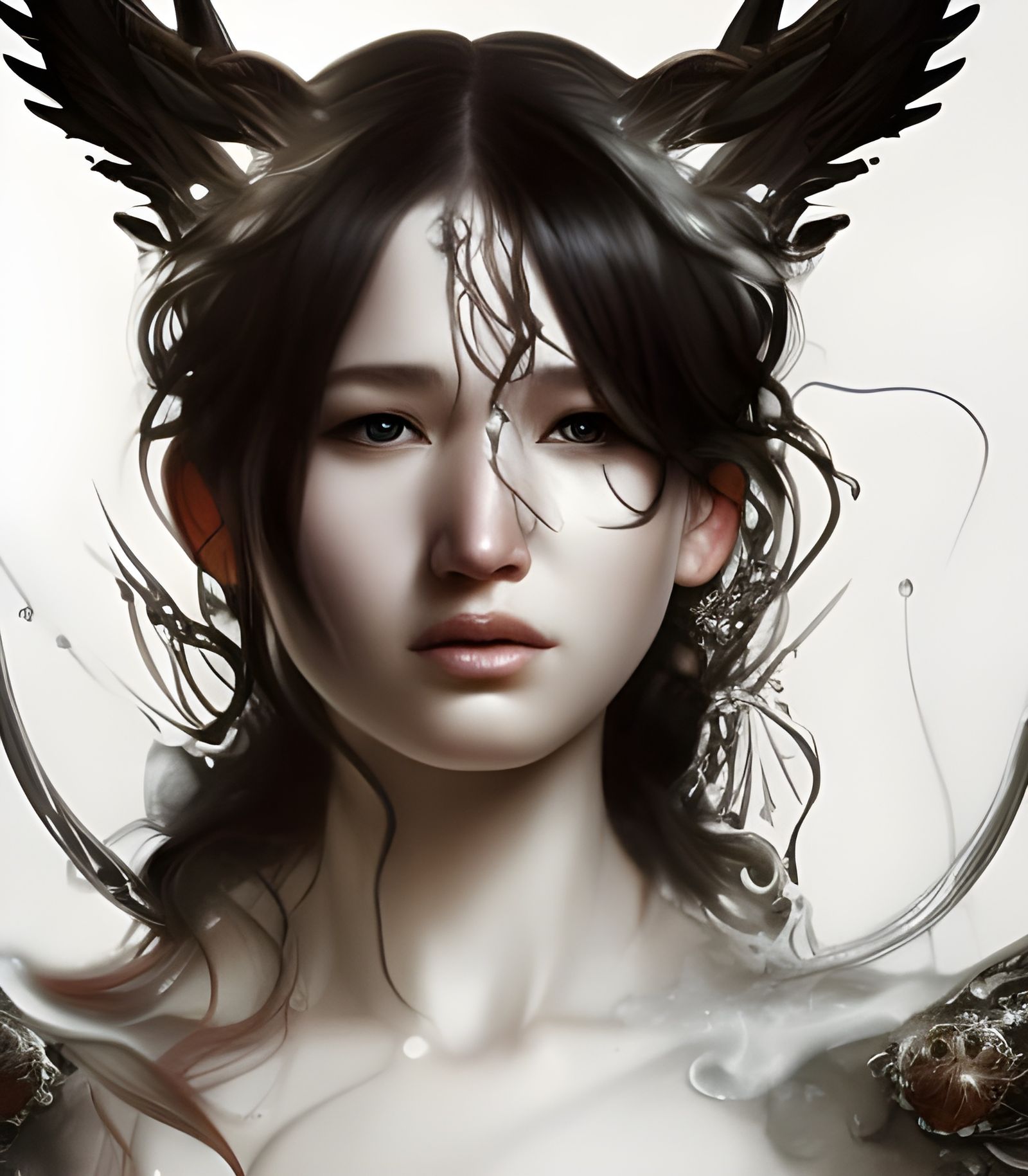 Fantasy Portrait of Katniss Everdeen in Digital Art
