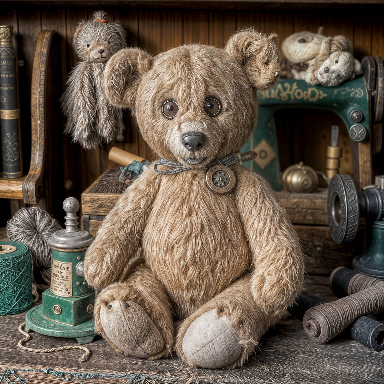 Antique Teddy Bear: A Nostalgic Toy Portrait