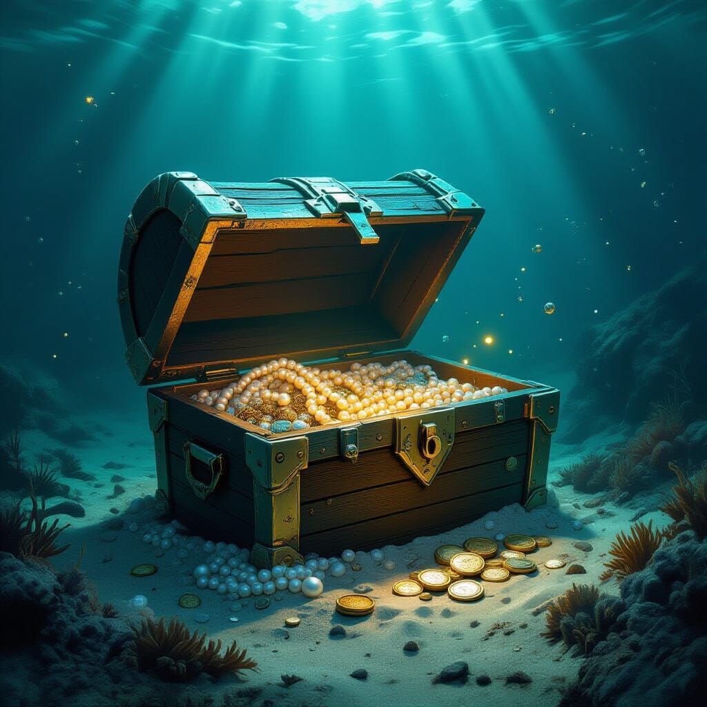 Bioluminescent Treasure Chest Concept Art