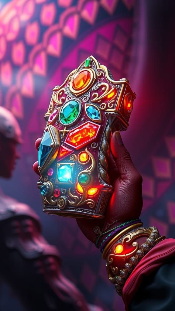 Luxurious Hightech Fantasy Device in Opulent Aesthetic