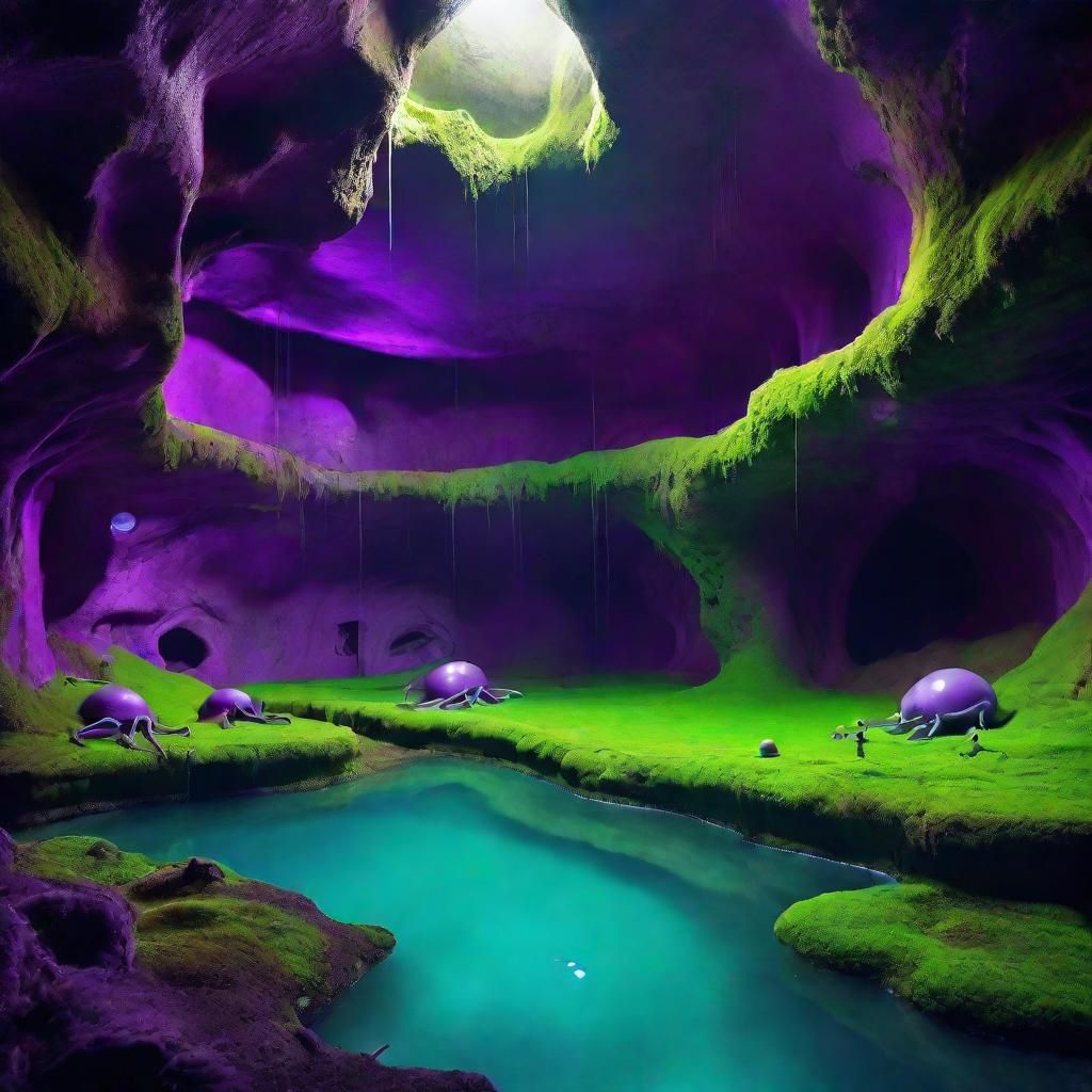 An alien cave