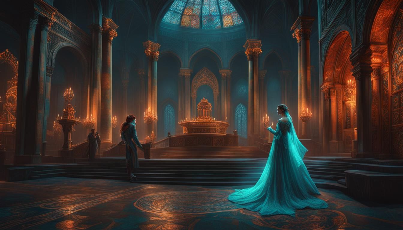 Opera Ghost Performs Romeo and Juliet, Art Nouveau Style