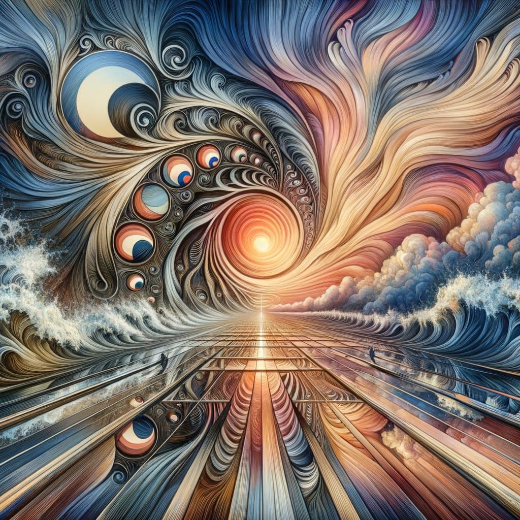 Hyperrealistic Watercolor Optical Illusion