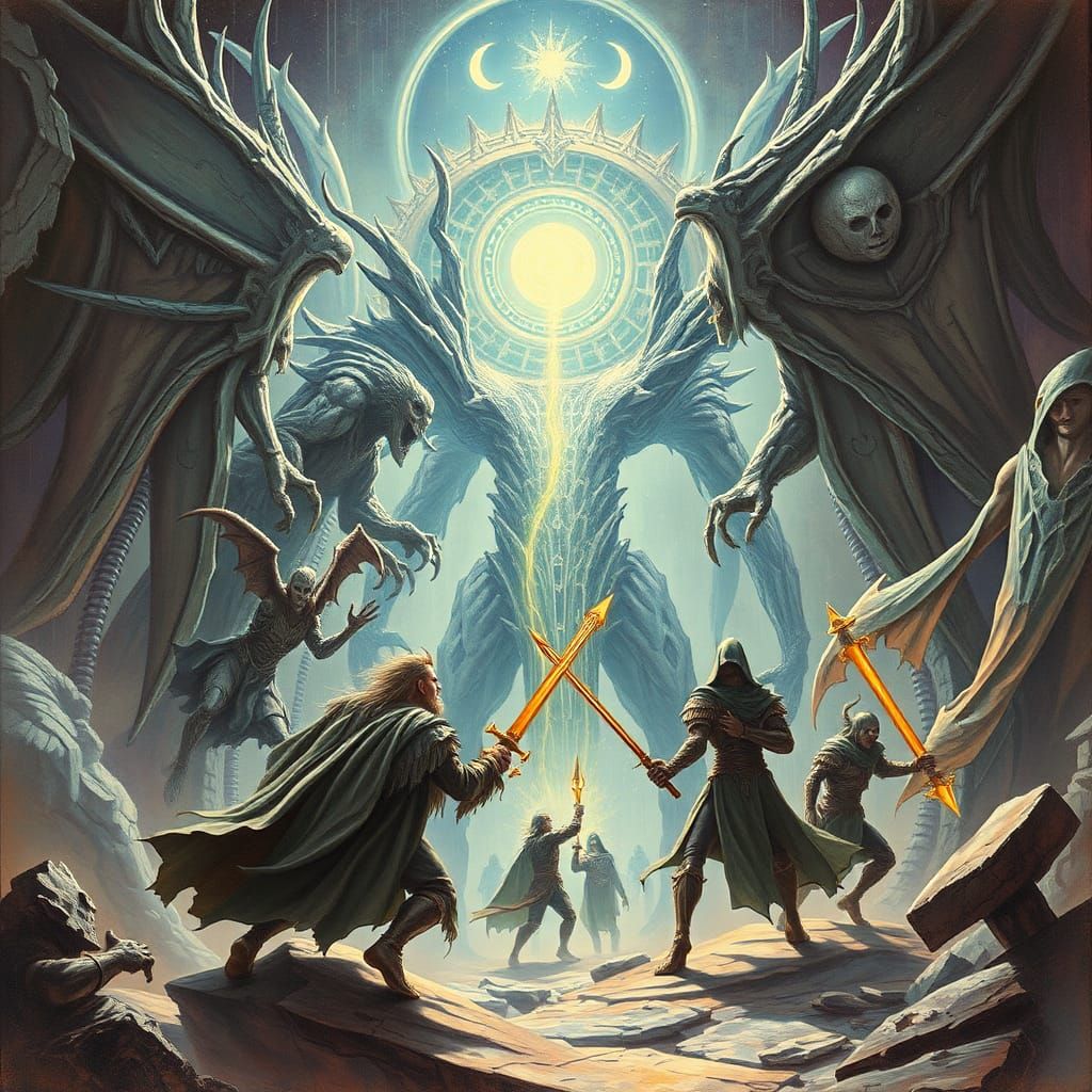 Epic Alien God Battle in Deformed Spacetime