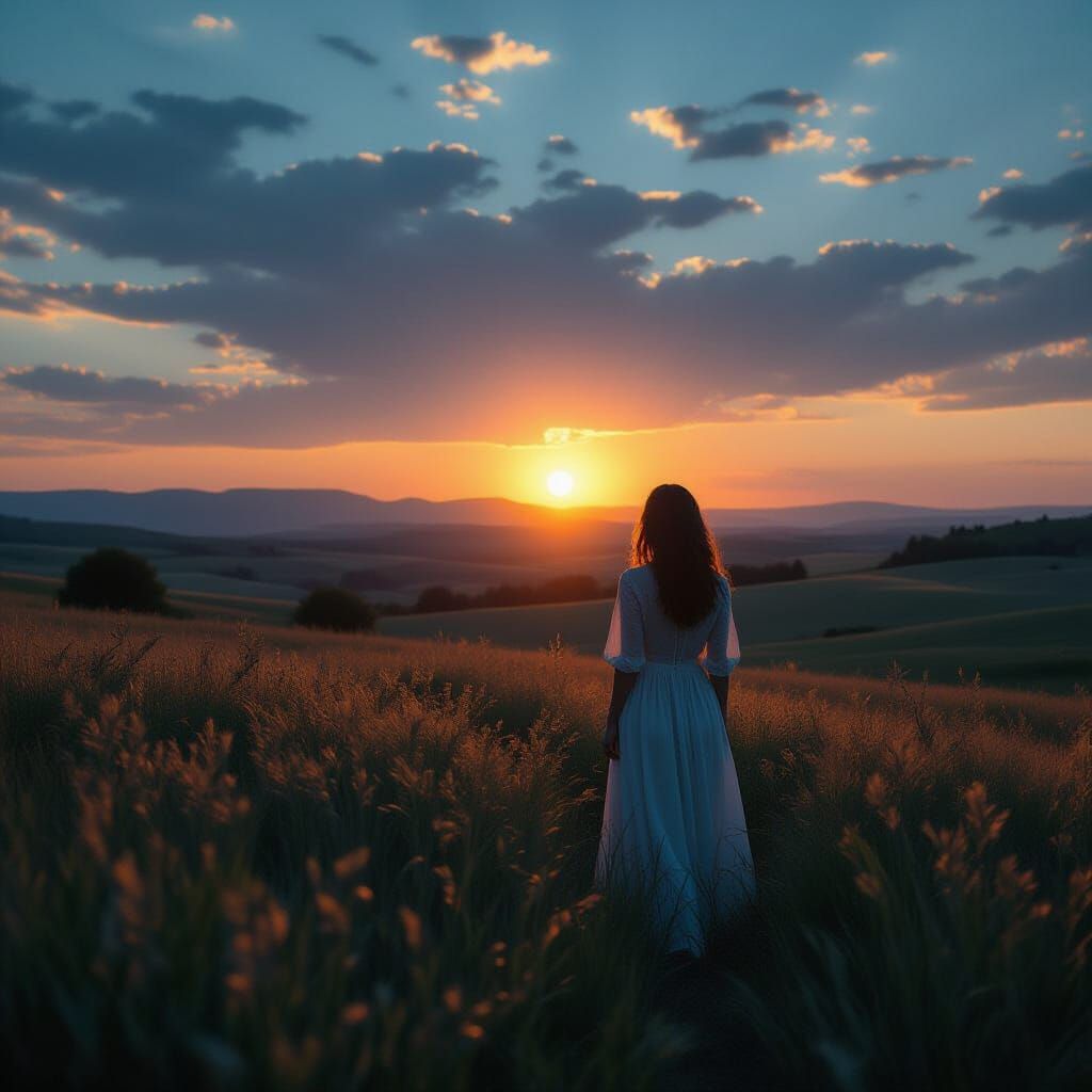 Timeless Twilight Landscape Cinematic Film Still