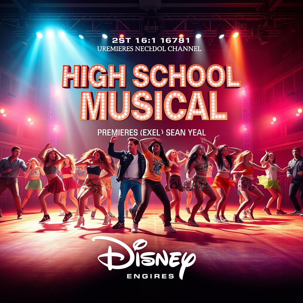 High School Musical Performance in Cyberpunk Style