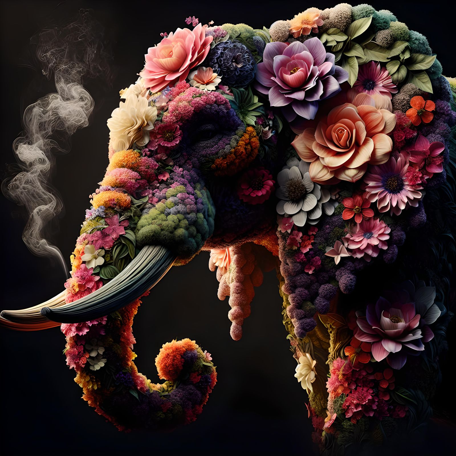 Floral Elephant