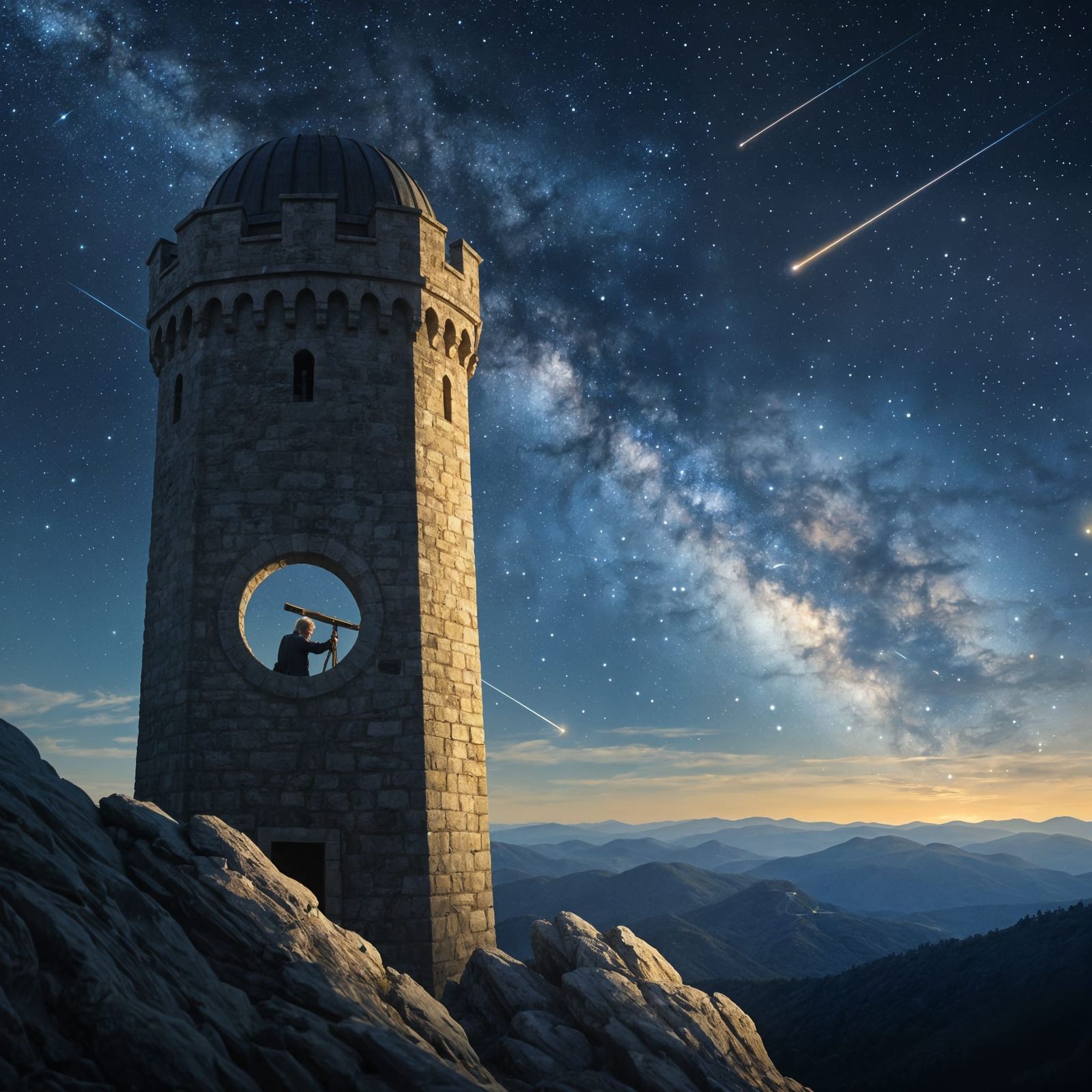 Medieval Observatory Under the Milky Way