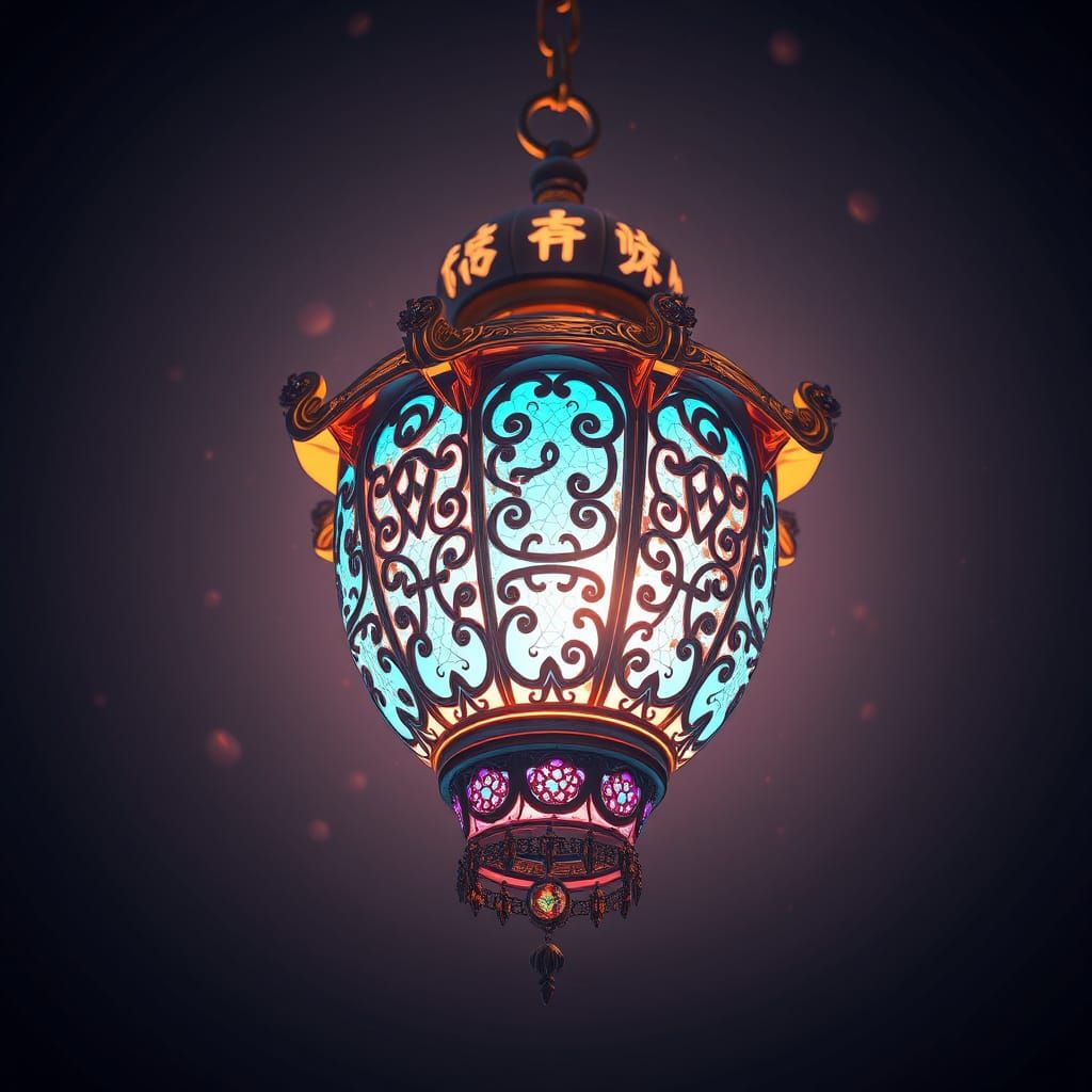Ethereal Lantern Radiates Otherworldly Glow