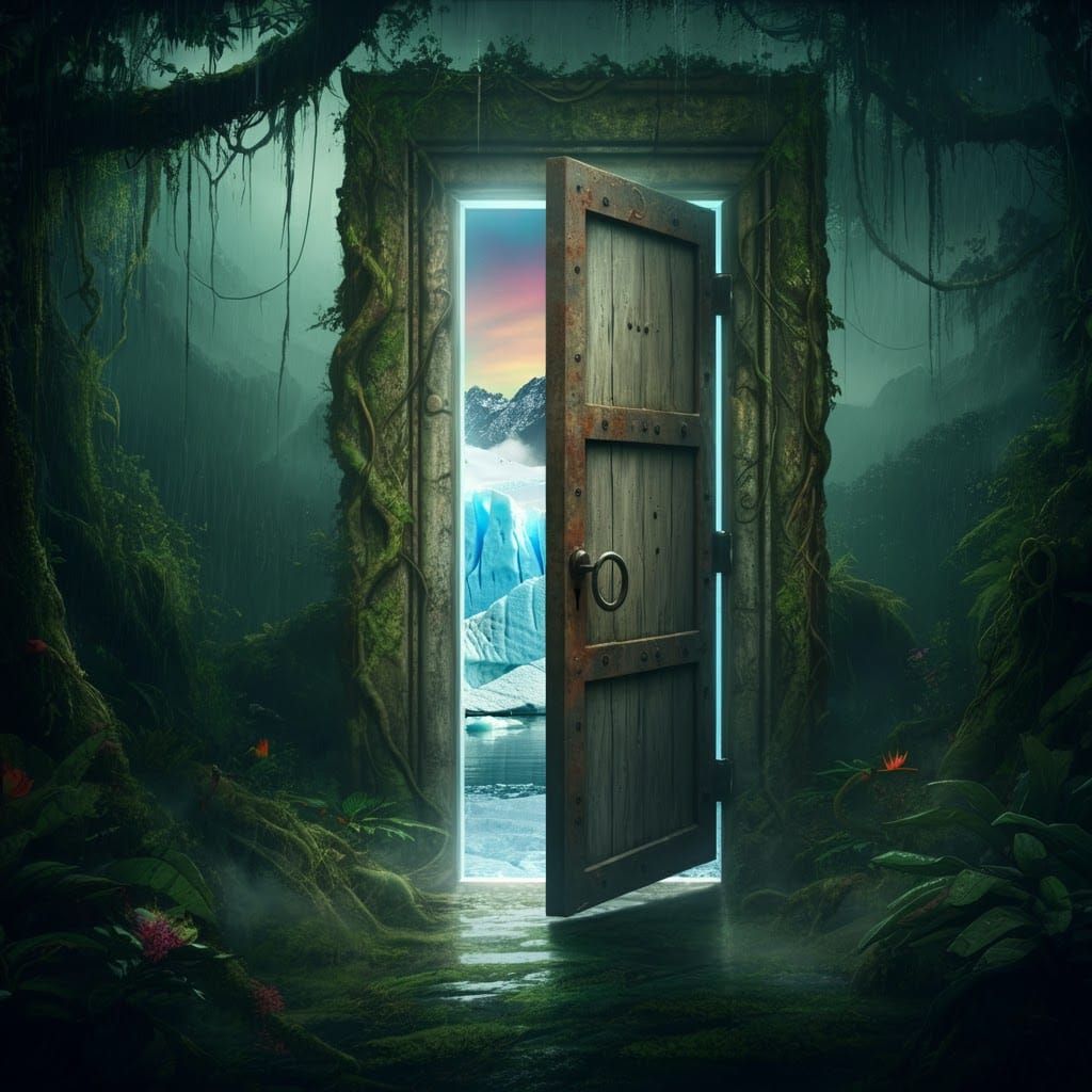 Rainforest Doorway to Frozen Ice World