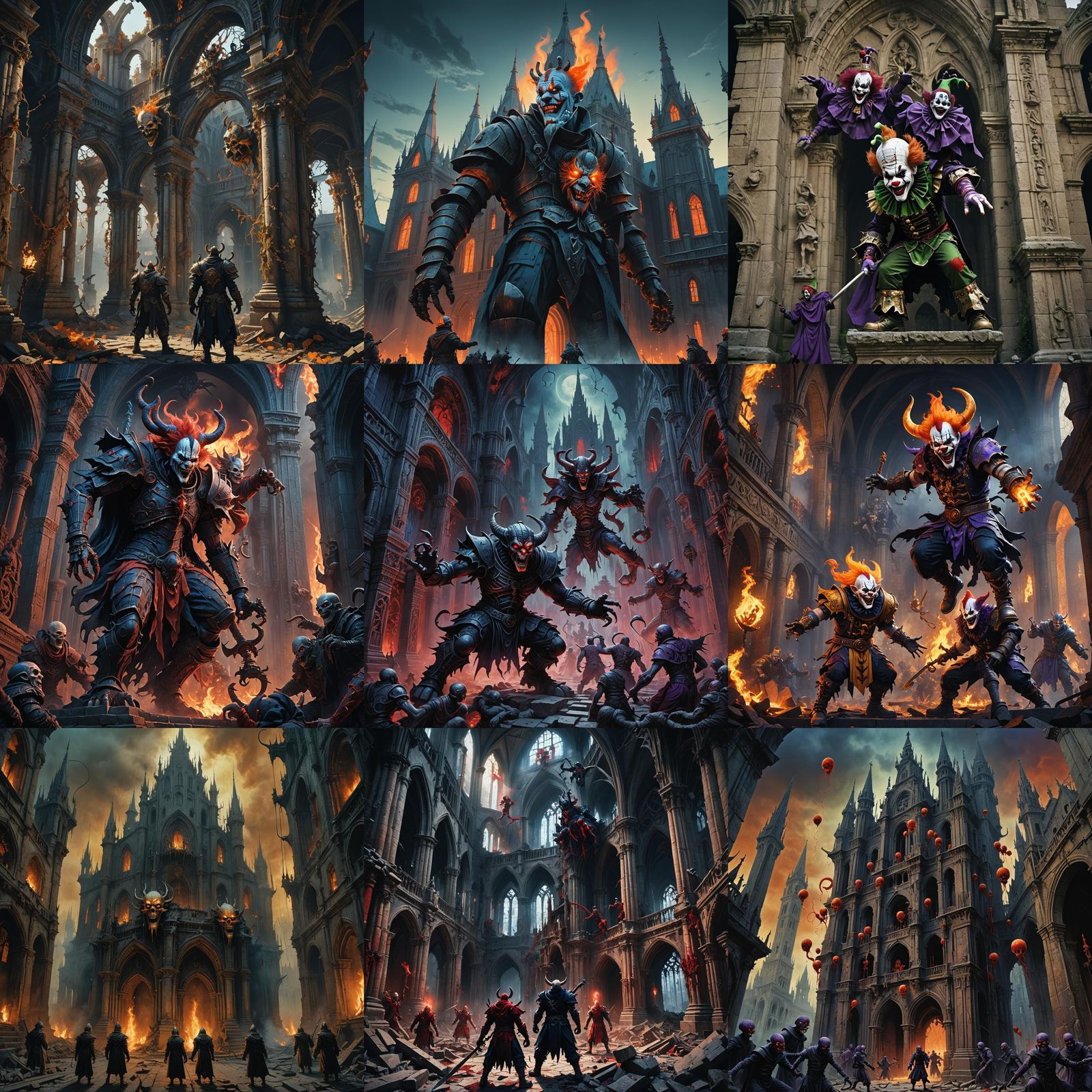 Juggalo Clowns Battle Demons in Gothic Nightmare