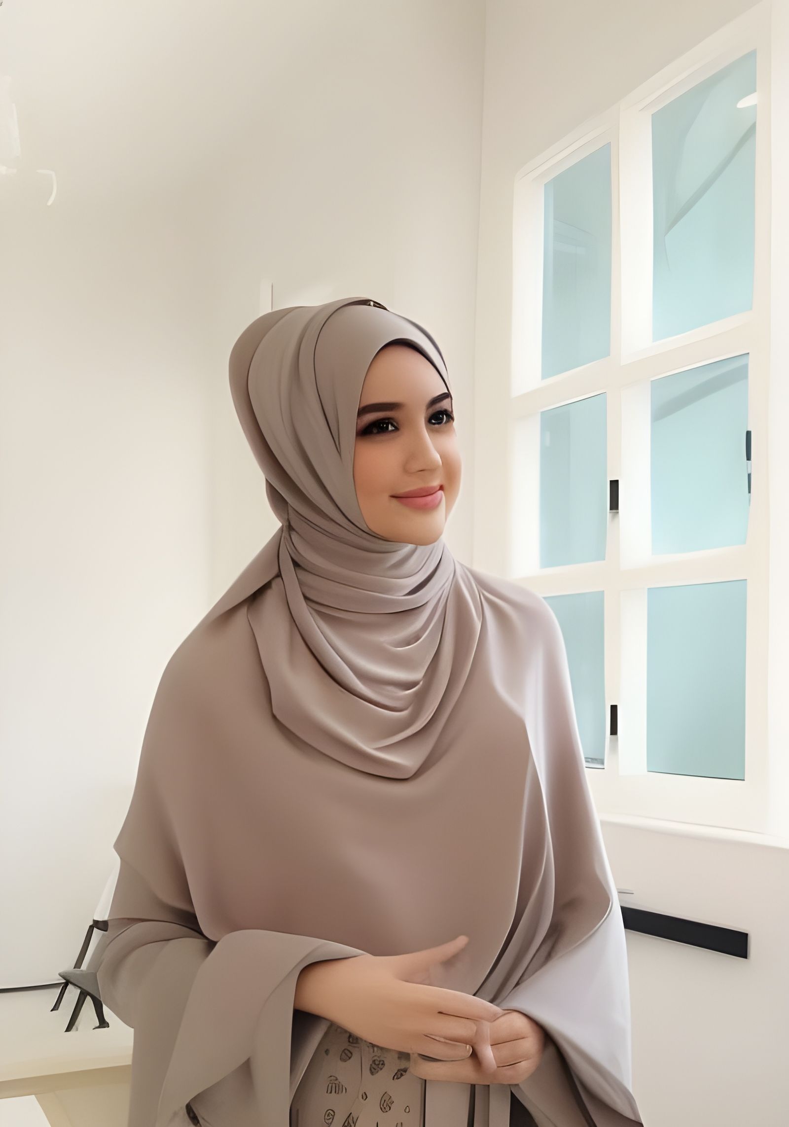 Elegant Portrait of a Woman in Hijab