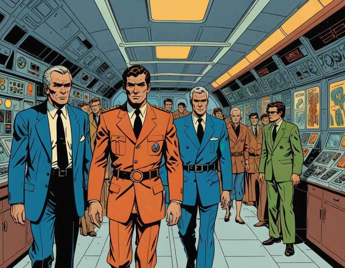 Moebius-Kirby Retro Futurism in Luna City