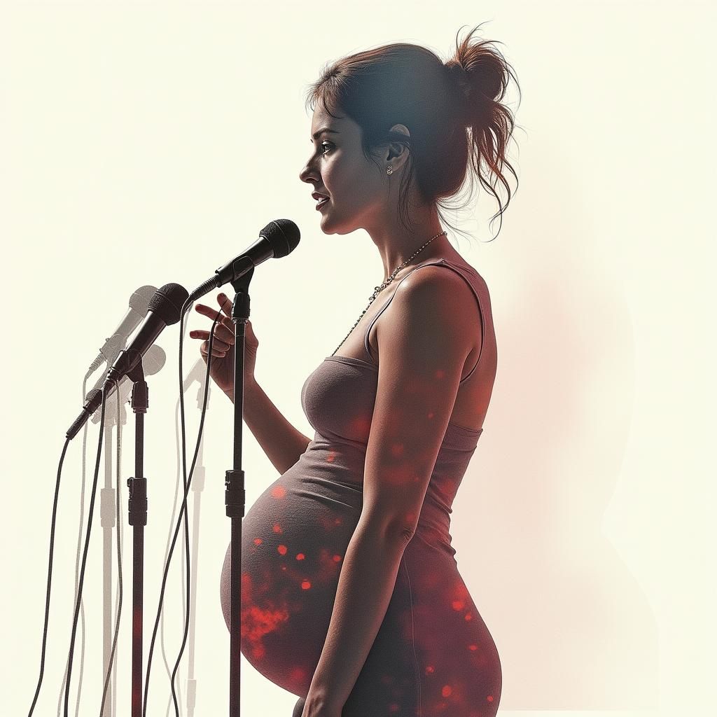 Fresco of Woman Speaking at French Assembly