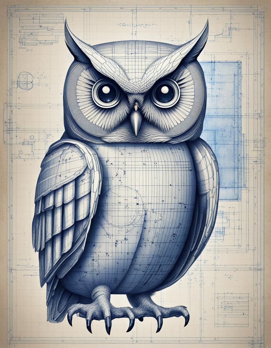 Blueprint Owl