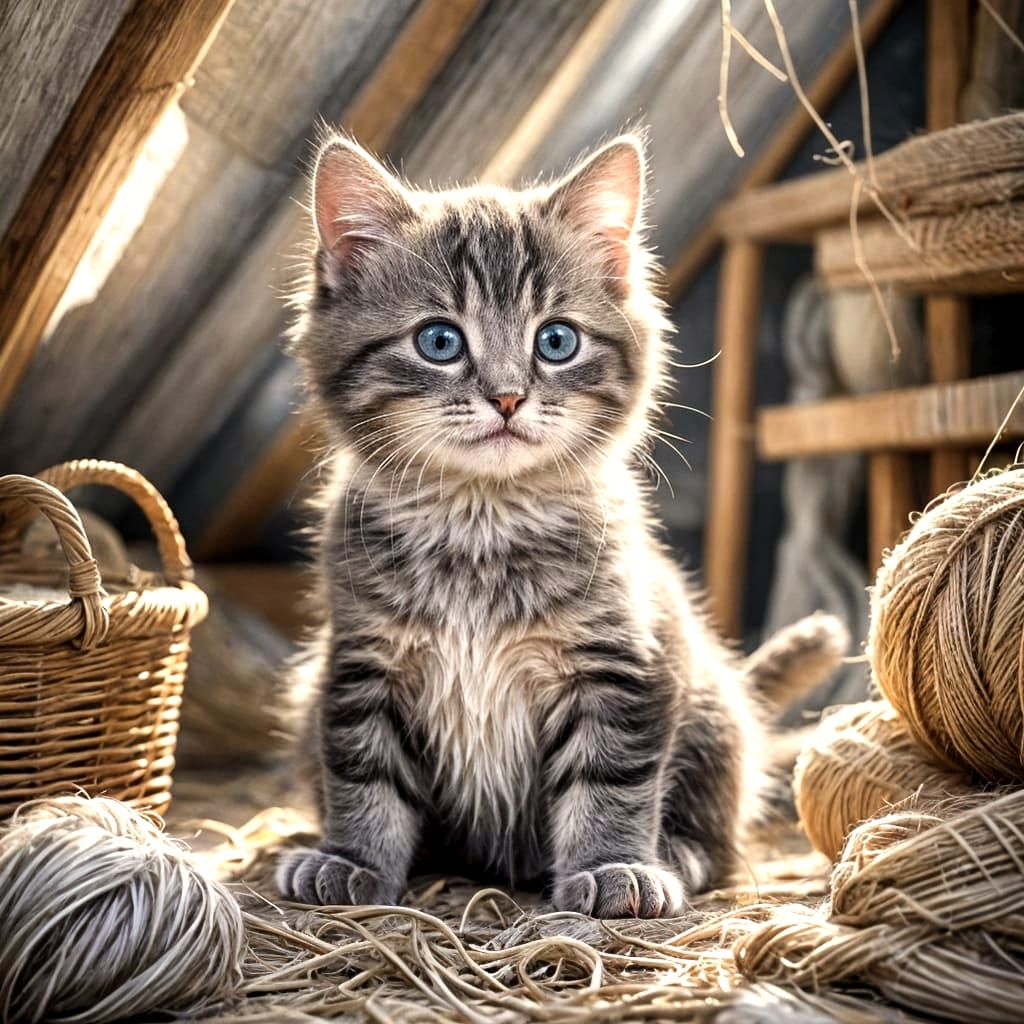 AI Generated Image of a Kitten
