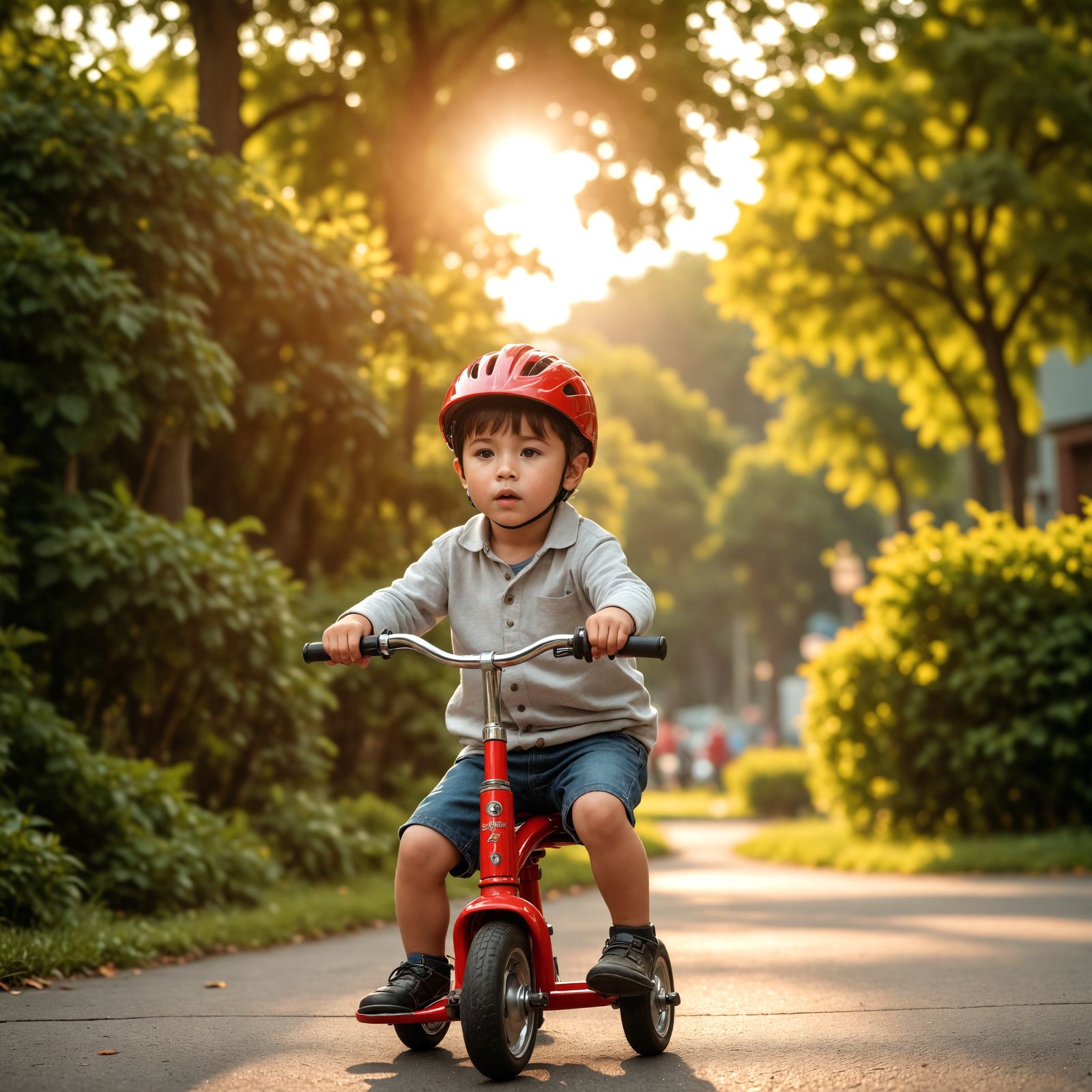 Hyperrealistic Childhood Moment in Cinematic Style