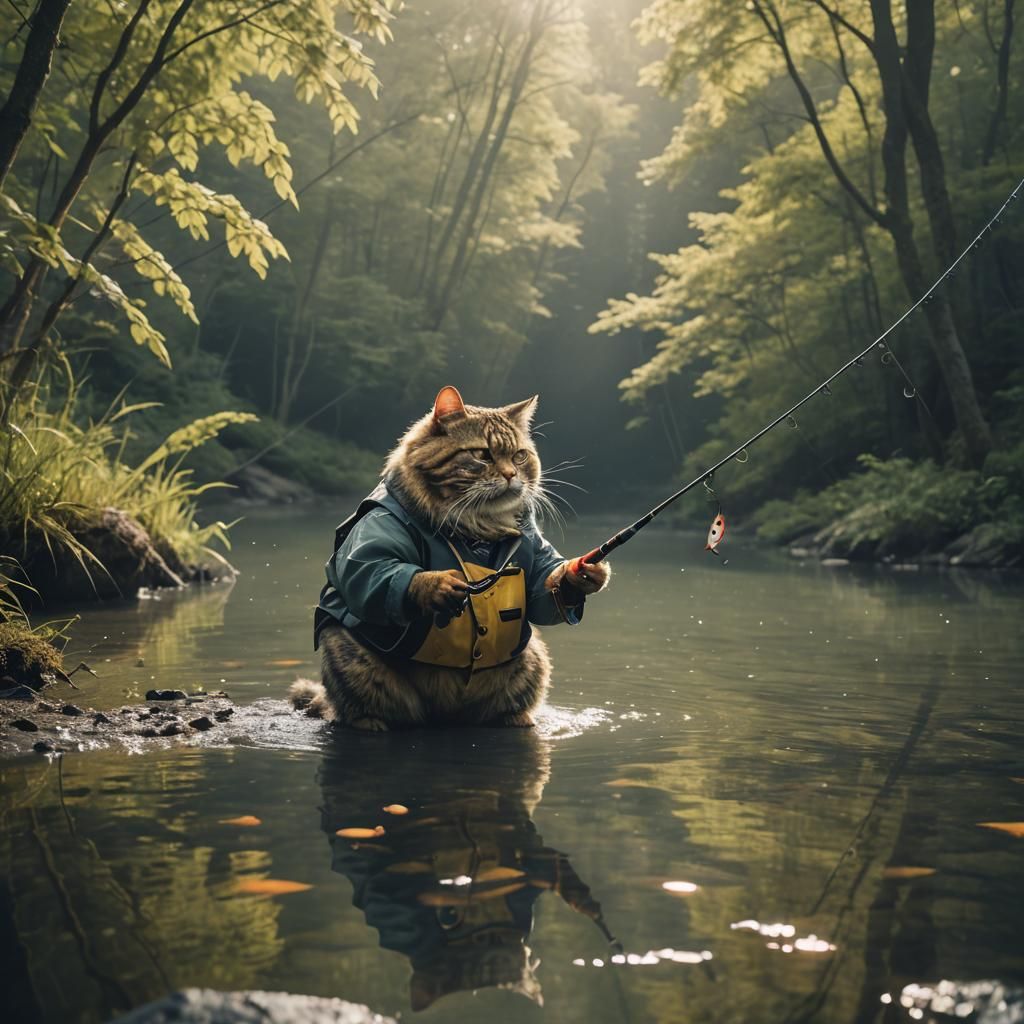 Cinematic Fat Cat Fishing