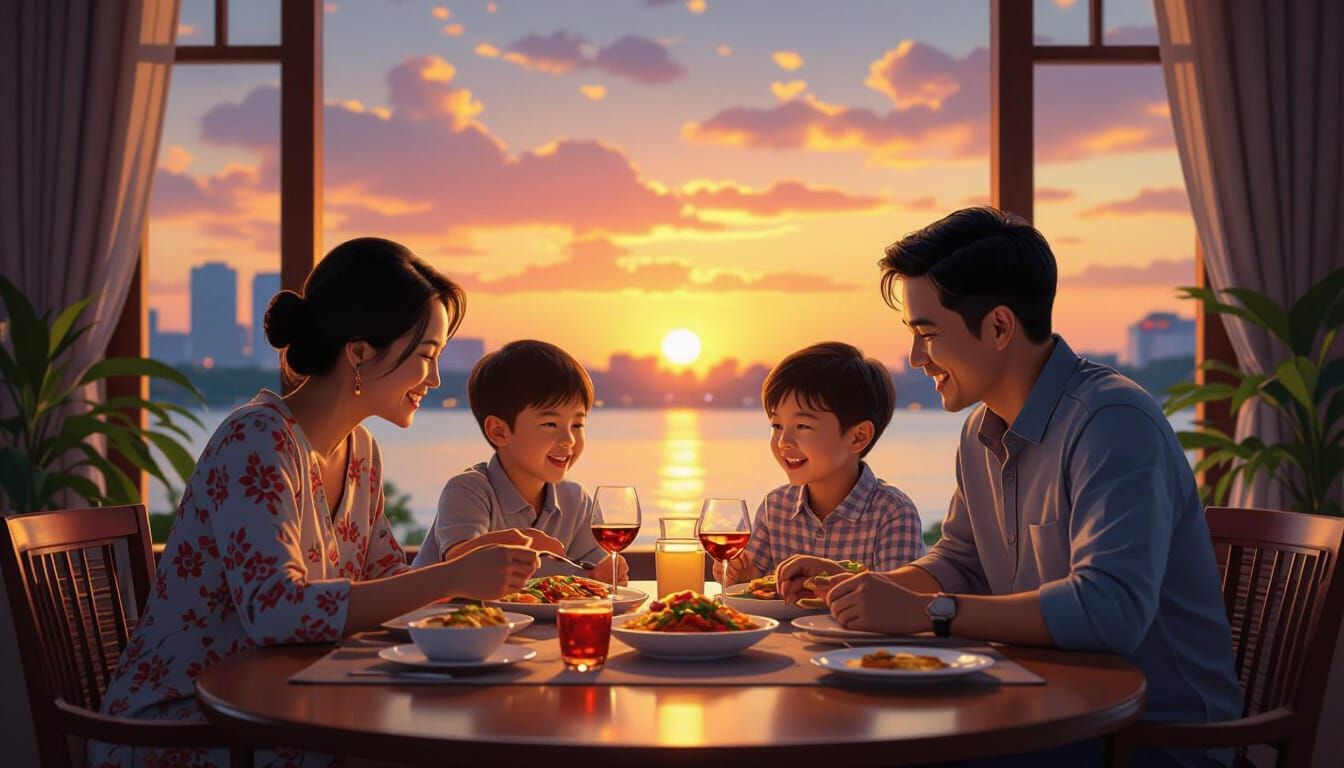 Singapore Family Meal: A Heartwarming Portrait