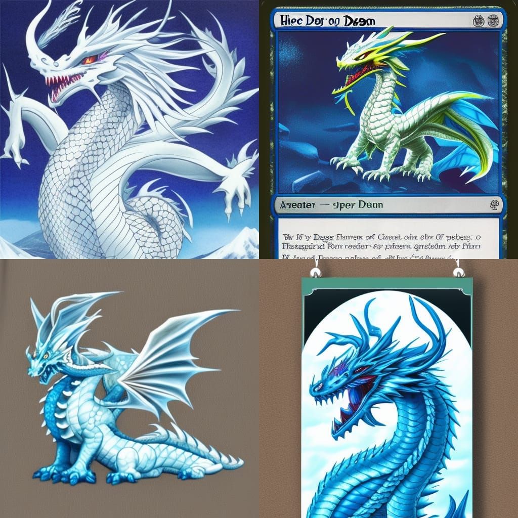 Majestic Ice Dragon