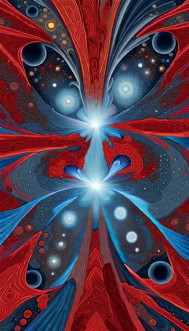 Cross-Section of Visible Universe: Fractal Digital Art