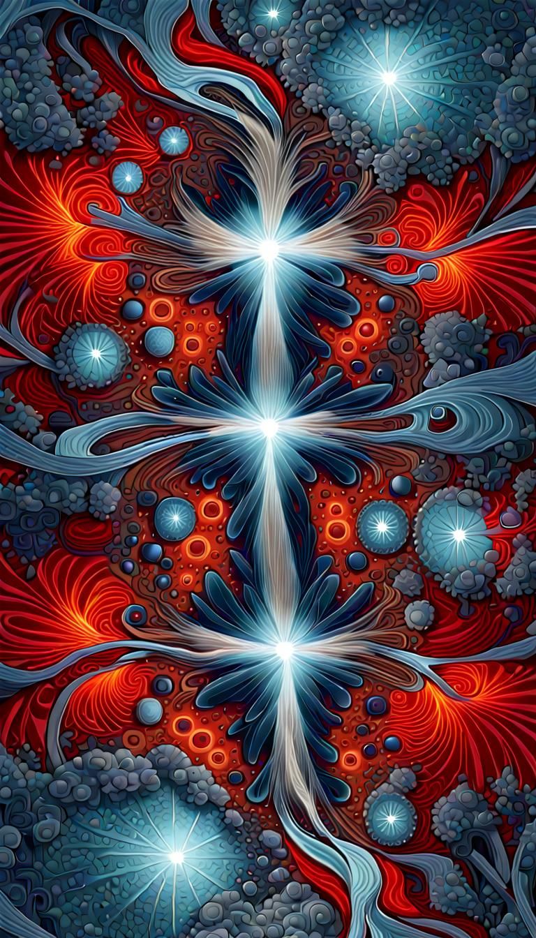 Visible Universe Cross Section with Biological Fractals