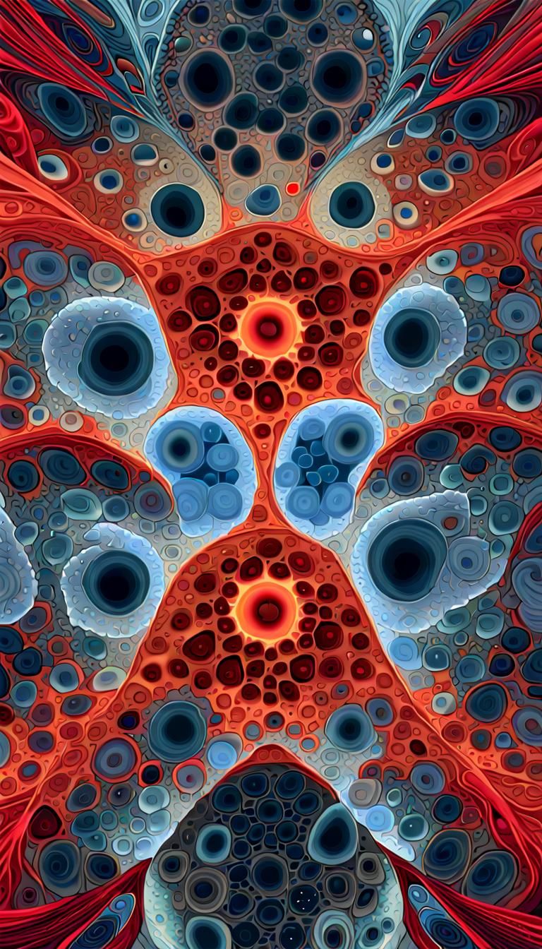 Cross-Section of the Universe: Fractal Biological Forms