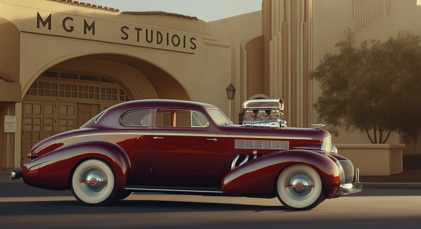 1937 Cadillac V-16 at MGM Studios in Art Deco Style