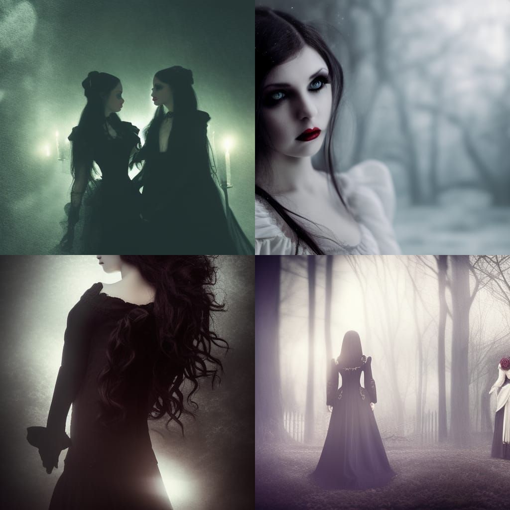 Victorian Gothic Vampire Romance in Cinematic Lighting