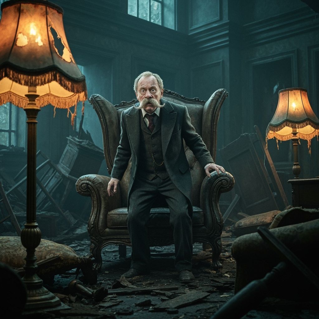 Horace Slughorn Transforms into Armchair in Ruined House