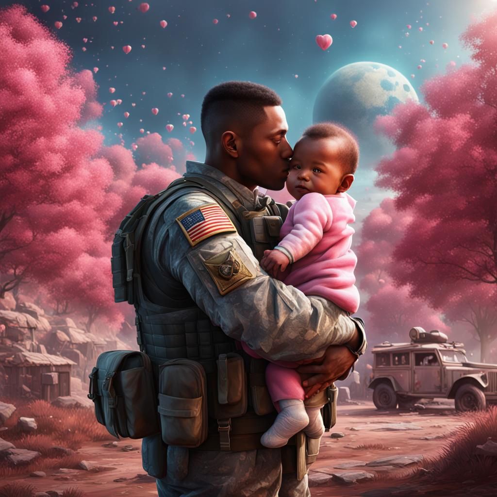 Soldier's Homecoming: A Father's Embrace