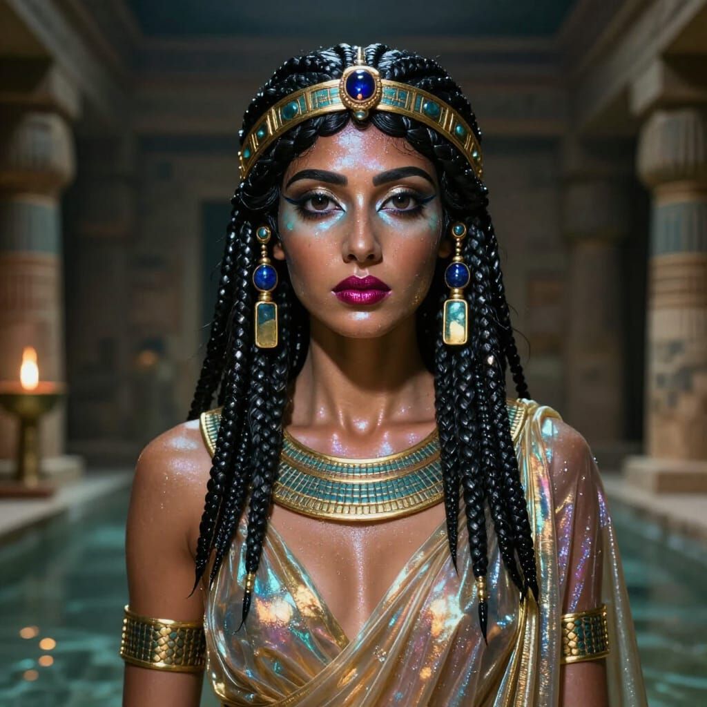 Photorealistic Portrait of Mythological Syrian Deity