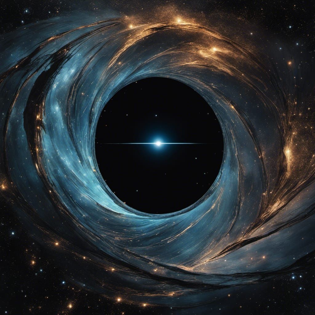 Glitter Probe Scans Blackhole in Surreal Vexel Art