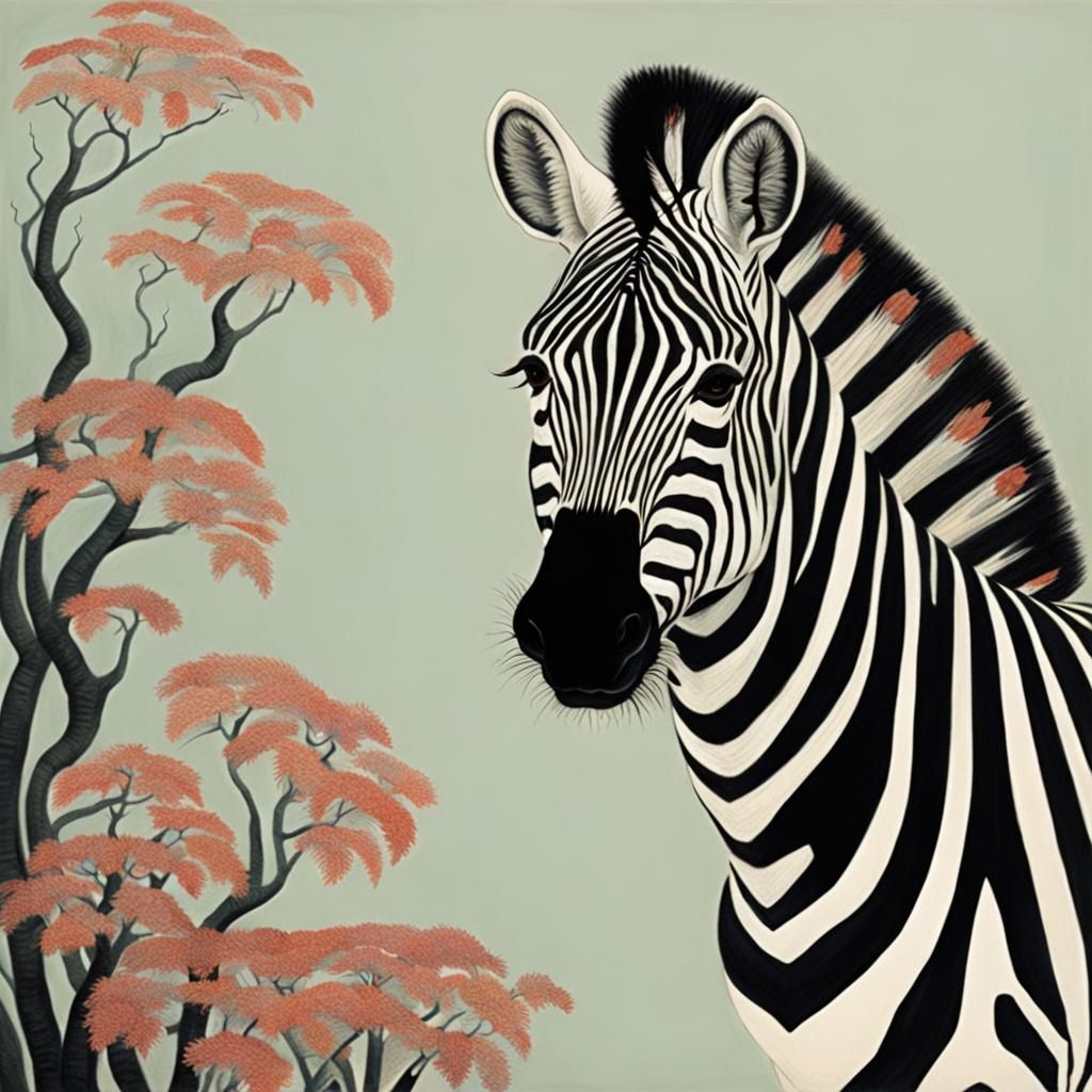 Surreal Zebra Art Inspired by Masters