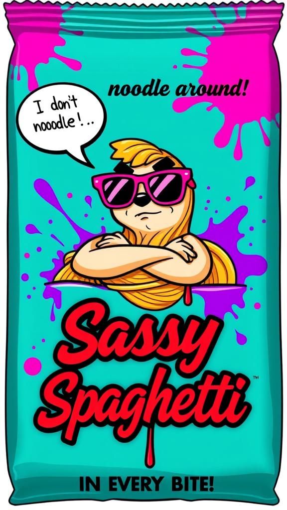 "Sassy Spaghetti – The World's First Attitude-Packed Pasta"
...