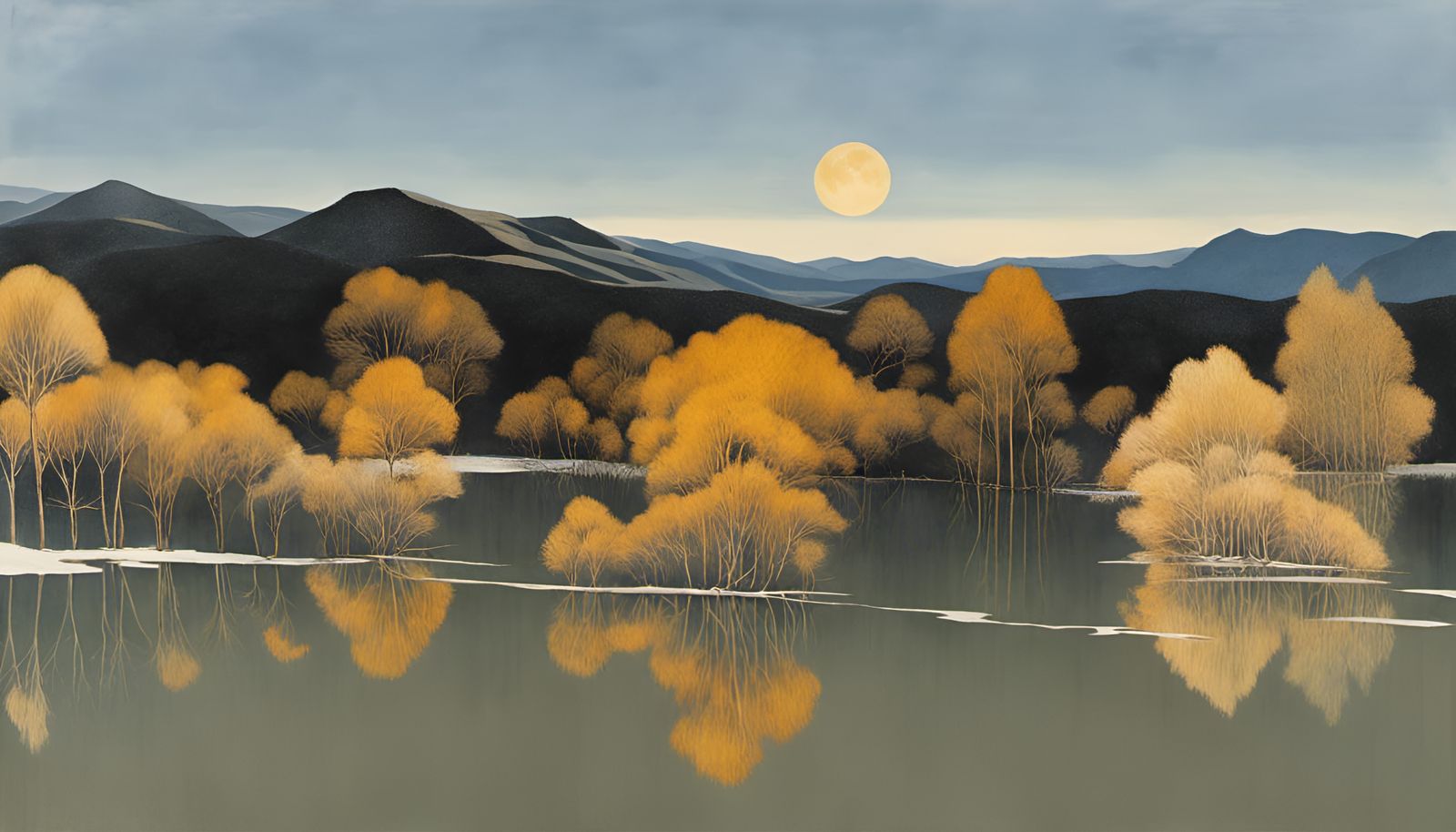 Full Moon Landscape