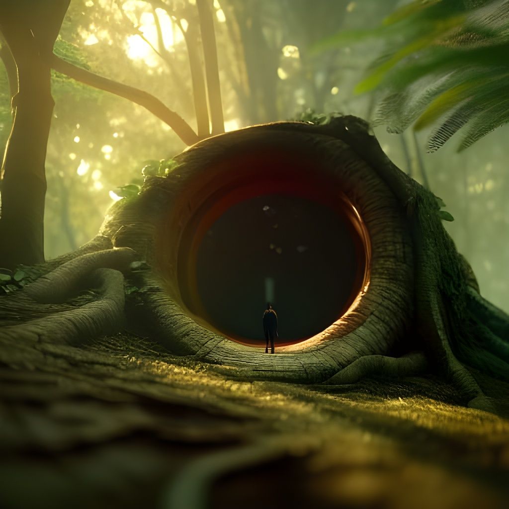 Sunlit Portal to Another World