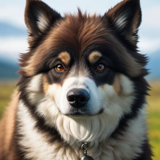 Portrait of a Polish Mountain Dog in Natural Light
