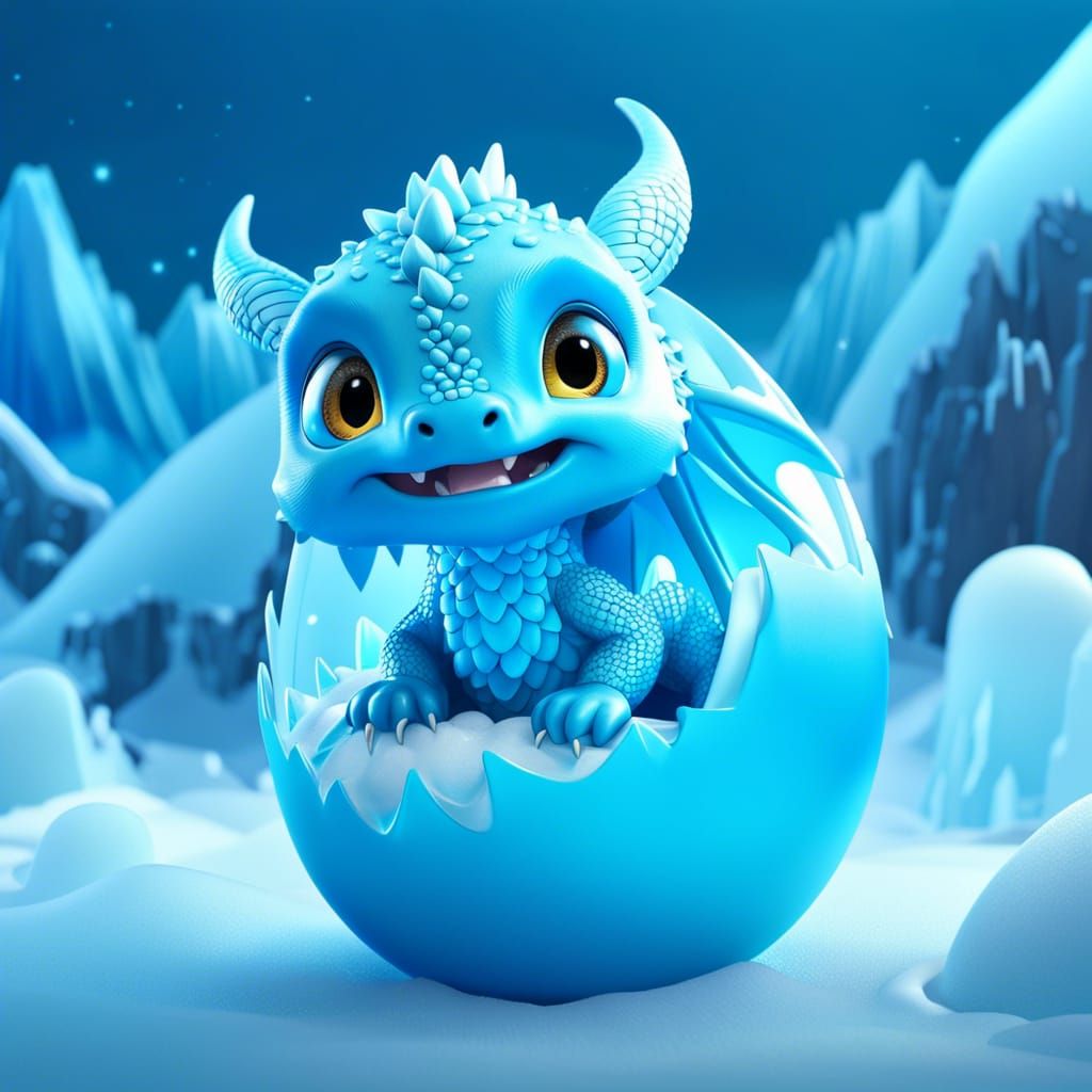 Baby ice dragon