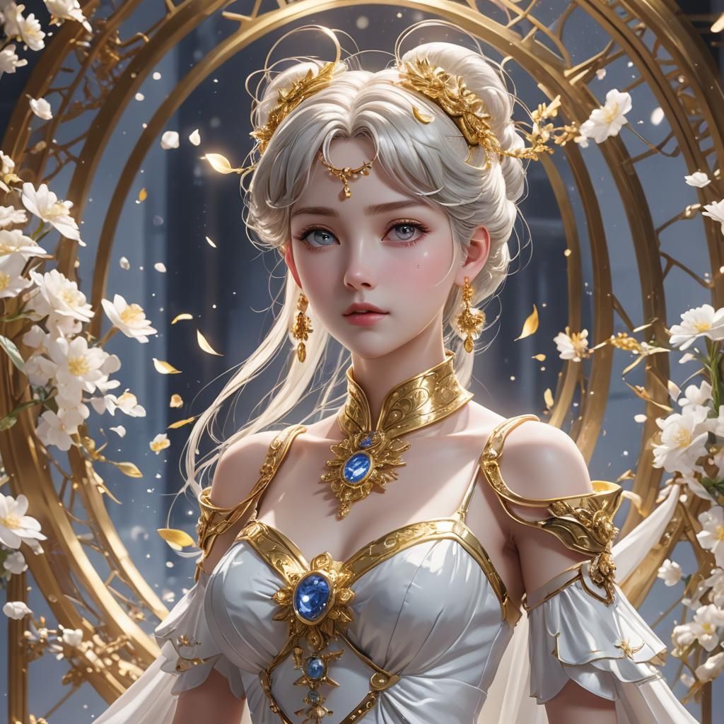 Neo Queen Serenity in 3D Anime Art Style