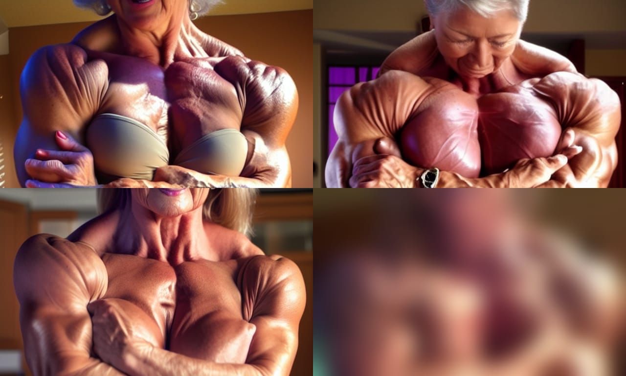 Muscular Grandma Bodybuilder with Ripped Physique