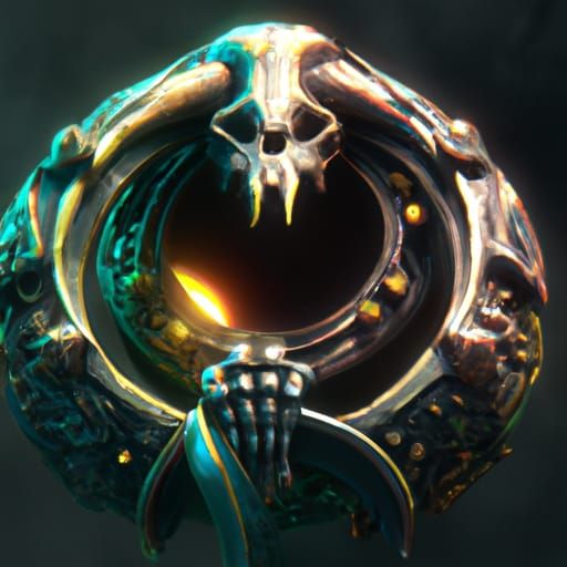 Hellfire Knight Skull Fantasy Concept Art