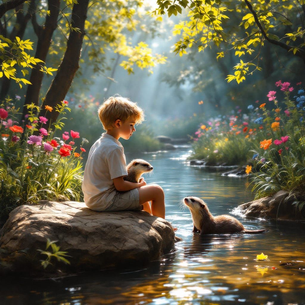 Oscar and Orville claimed this creek for themselves.  They j...