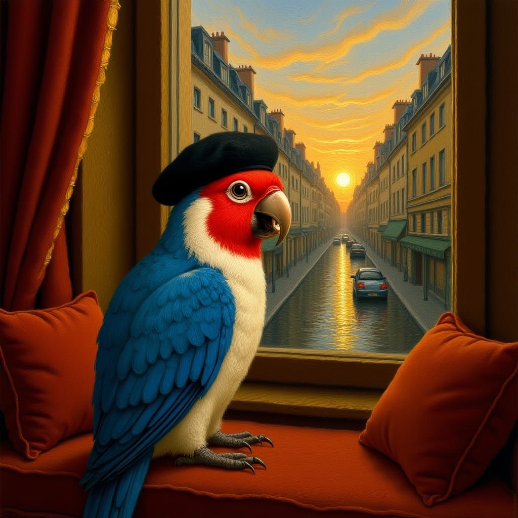 A parrot in Paris