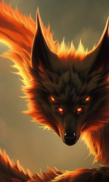 Three-Headed Fox Cerberus Guards Underworld Gates