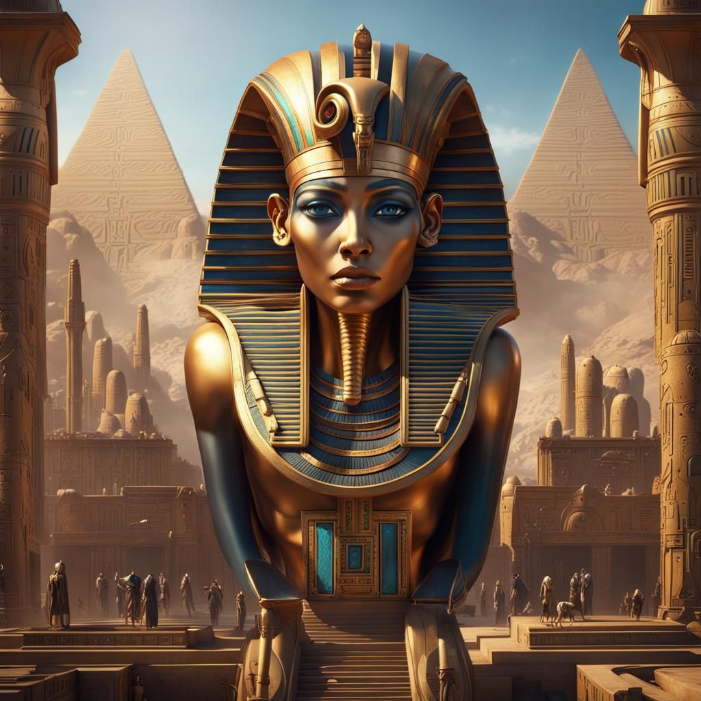 Egyptian Futurism: Merging Ancient and Sci-Fi Art