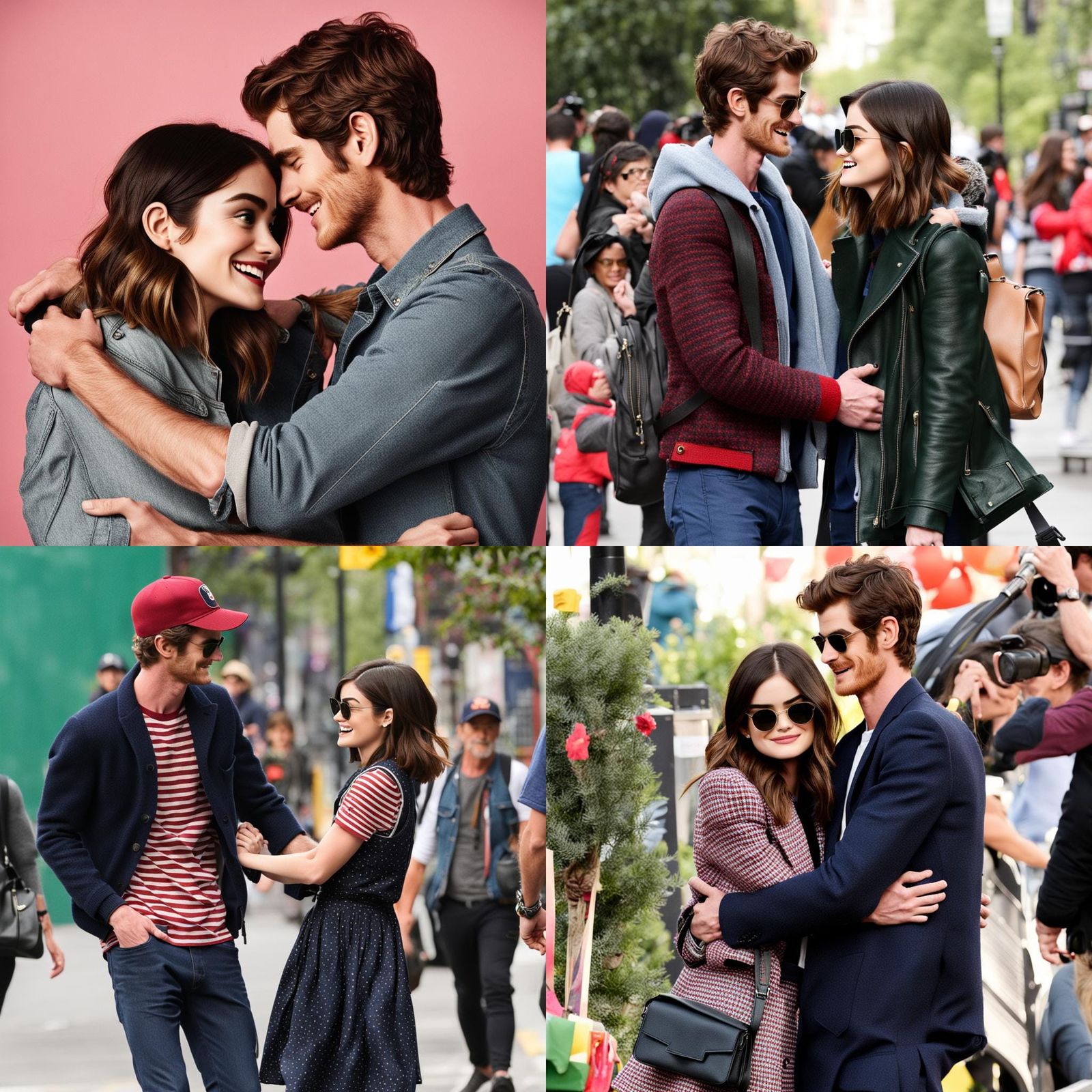 Celebrity-Inspired Couple Embrace