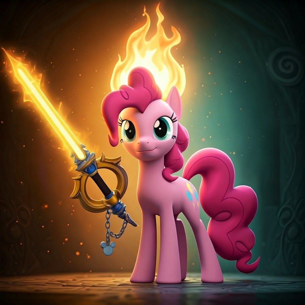 Ethereal Pony Warrior Empowered by Radiant Keyblade
