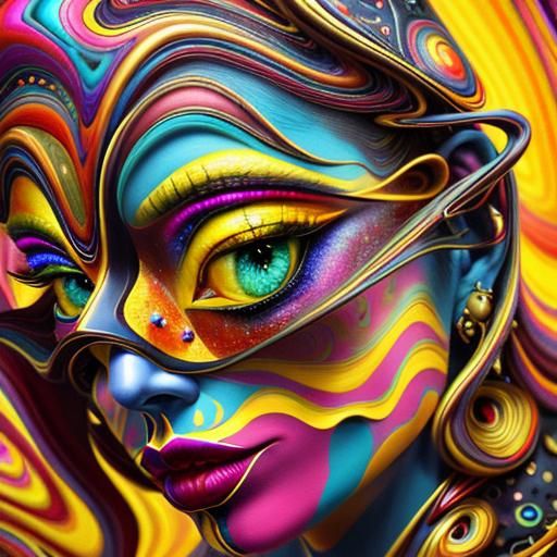 Surreal and Eerie Glamour in Hyperrealistic Style