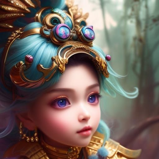 Candypunk Cupcake Portrait in Ornate Cake Shop